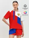Женская пижама с шортами / RUSSIA SPORT | РОССИЯ ТРИКОЛОР