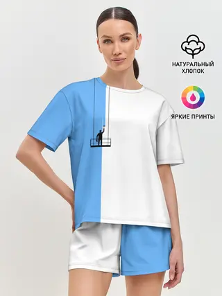 Женская пижама с шортами / Маляр