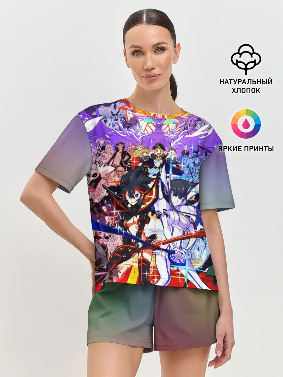 Женская пижама с шортами / Kill La Kill полный набор