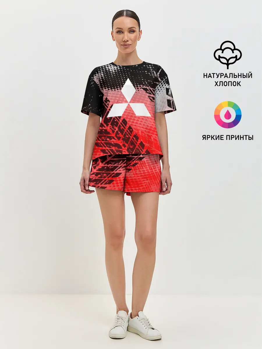 Женская пижама с шортами / Mitsubishi sport auto motors