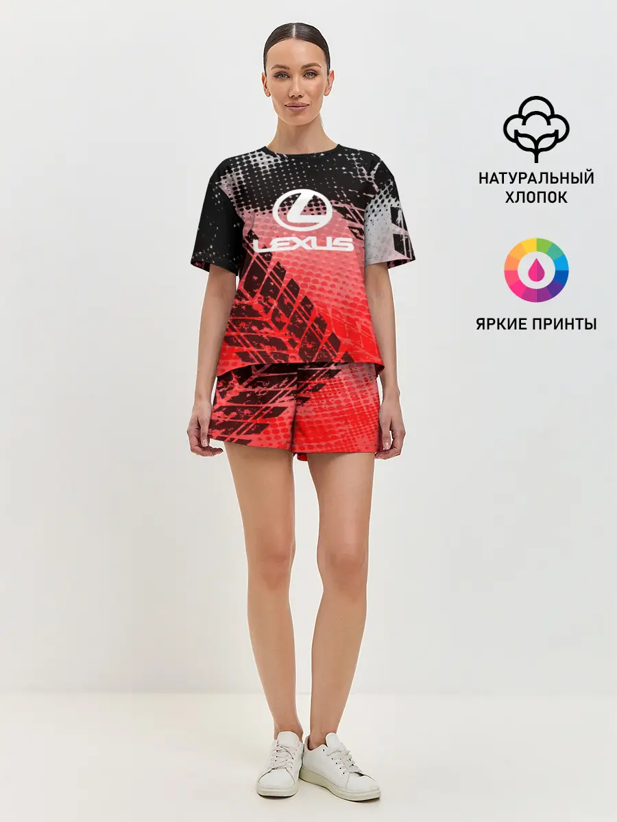Женская пижама с шортами / Lexus sport auto motors