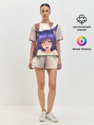 Женская пижама с шортами / Язык