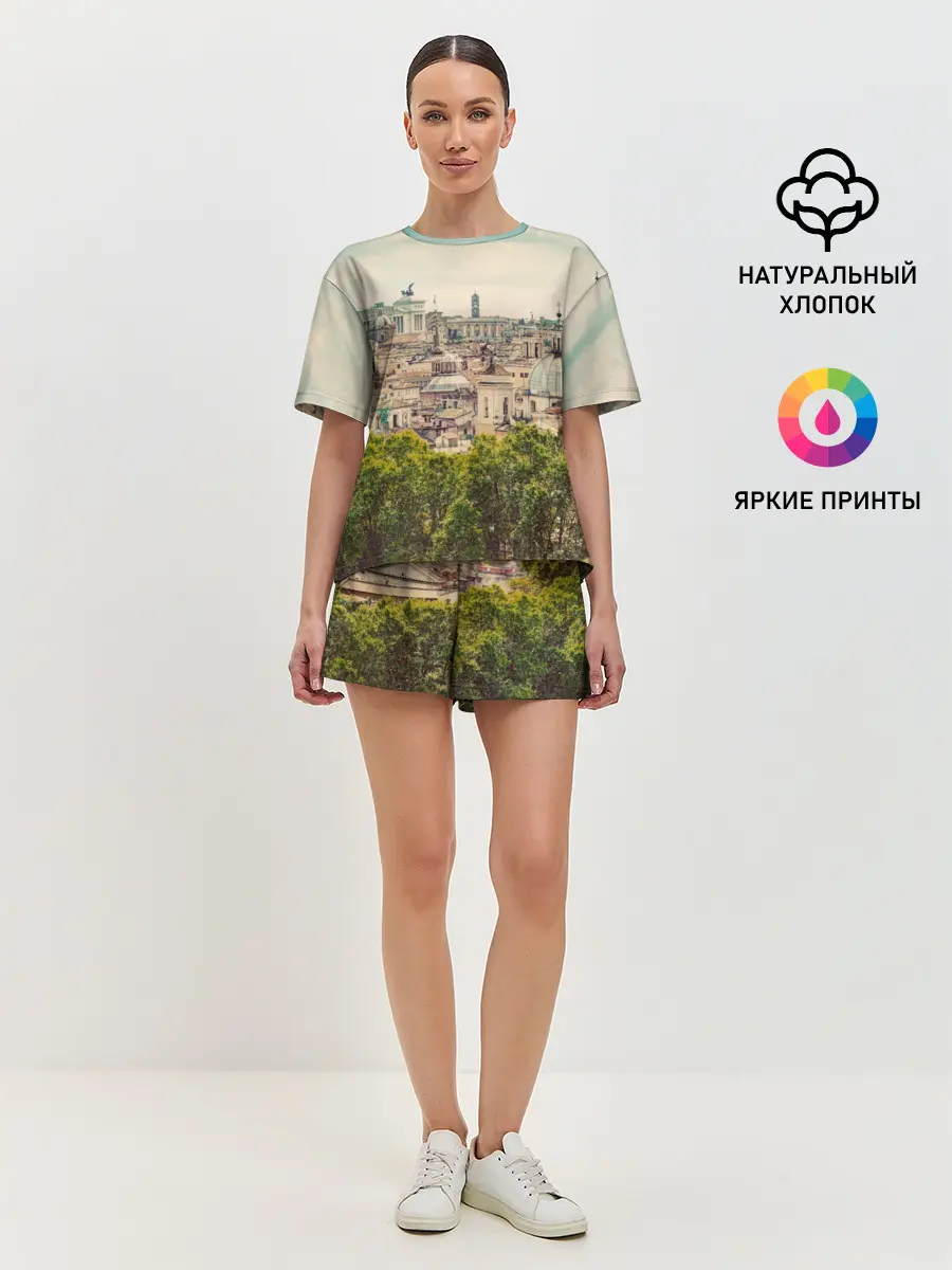 Женская пижама с шортами / Рим