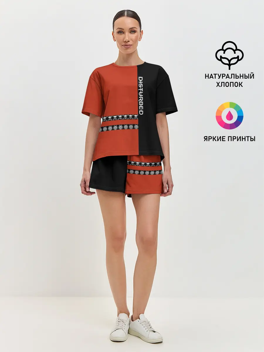 Женская пижама с шортами / Disturbed