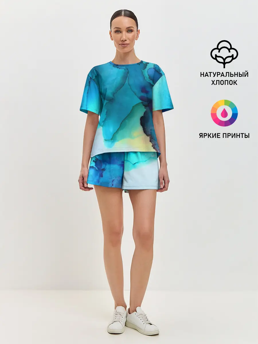 Женская пижама с шортами / Акриловый