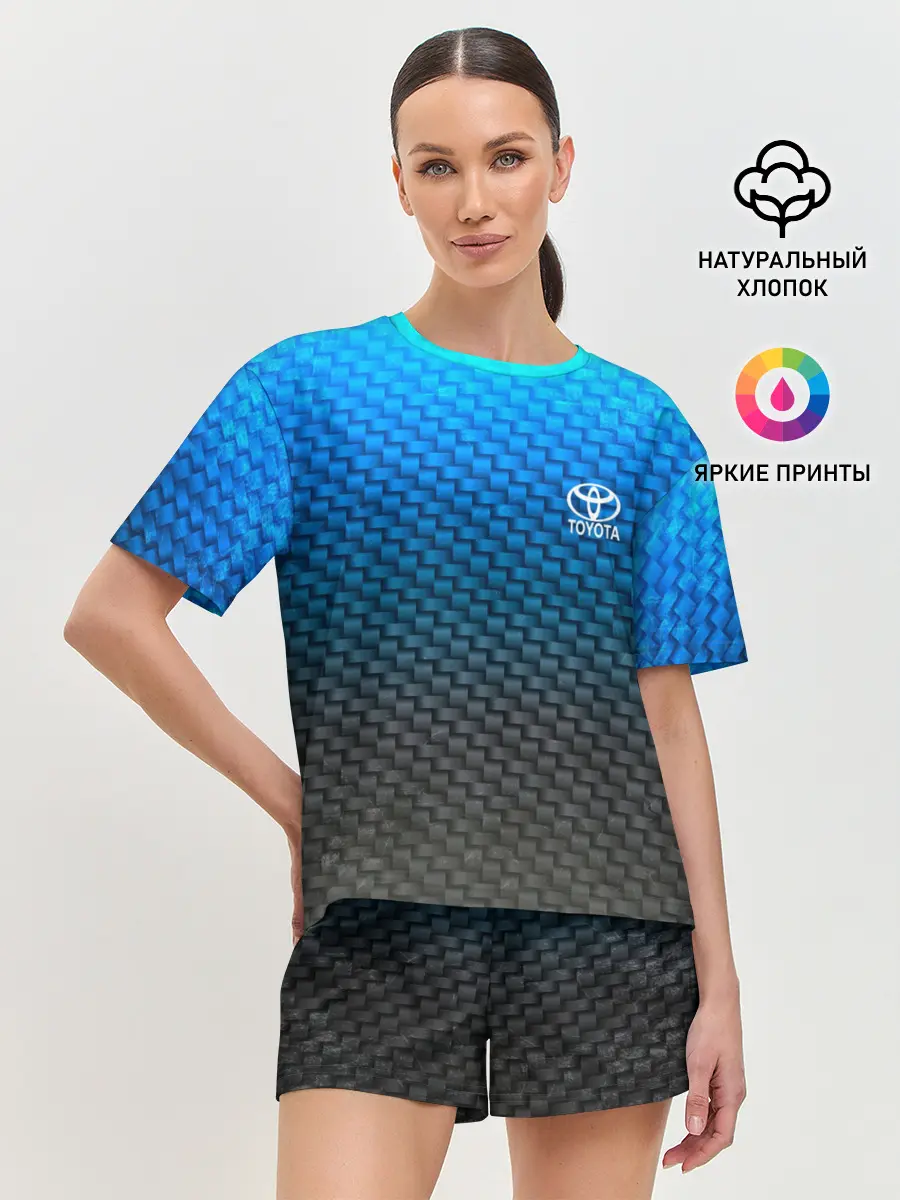 Женская пижама с шортами / TOYOTA COLLECTION CARBON