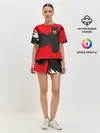 Женская пижама с шортами / BARCELONA SPORT RED