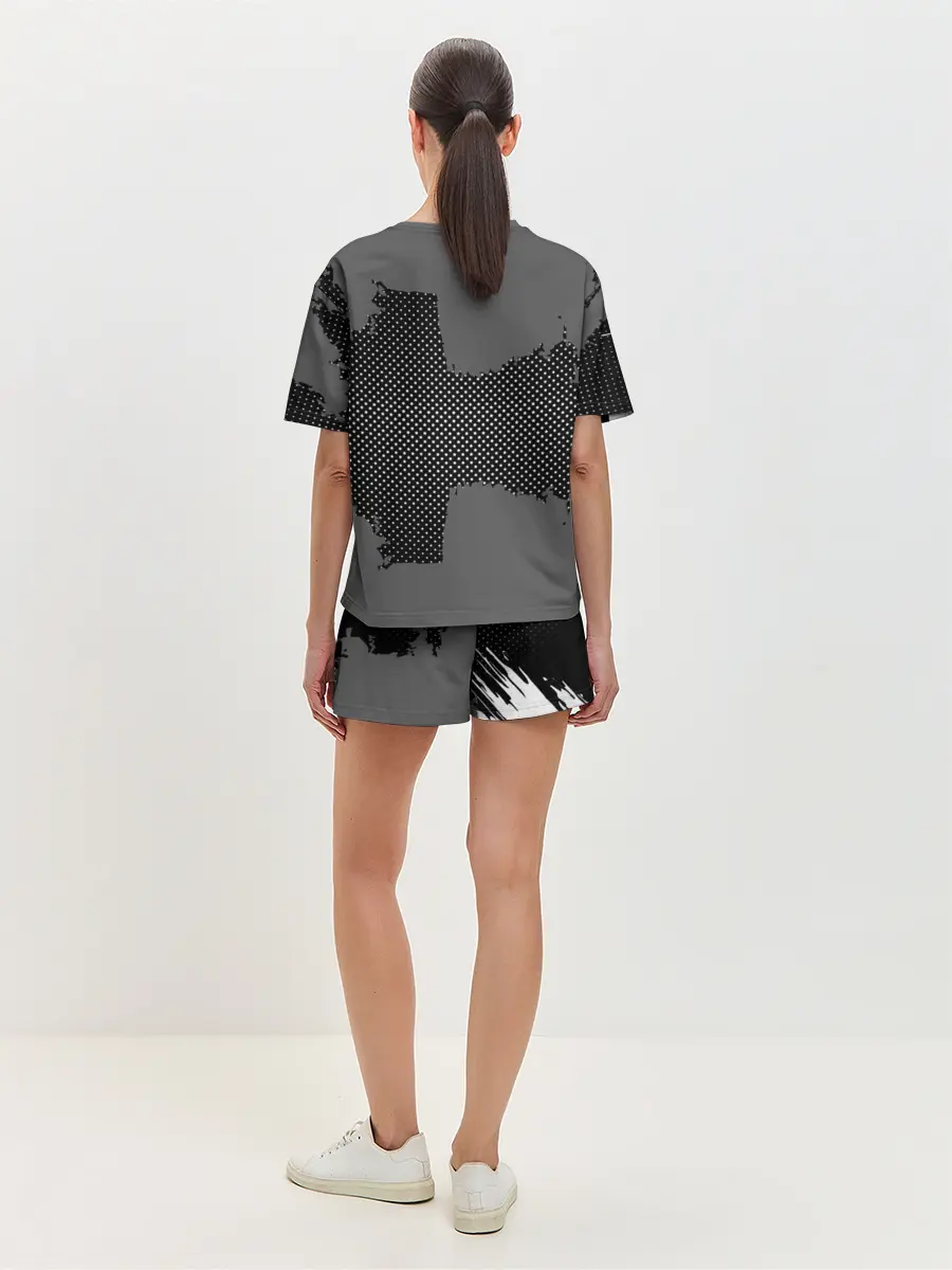 Женская пижама с шортами / BARCELONA SPORT GRAY