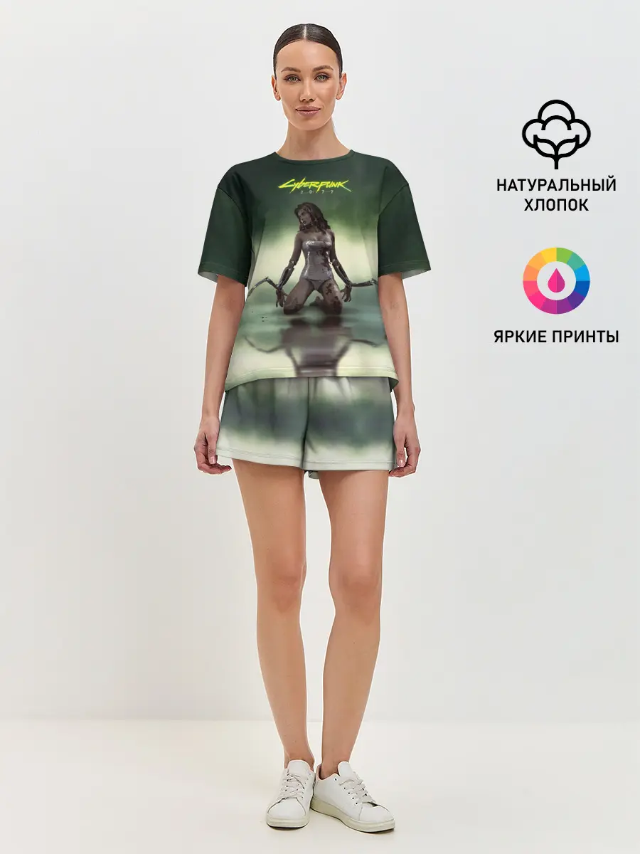 Женская пижама с шортами / Cyberpunk2077
