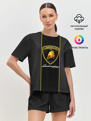 Женская пижама с шортами / Lamborghini