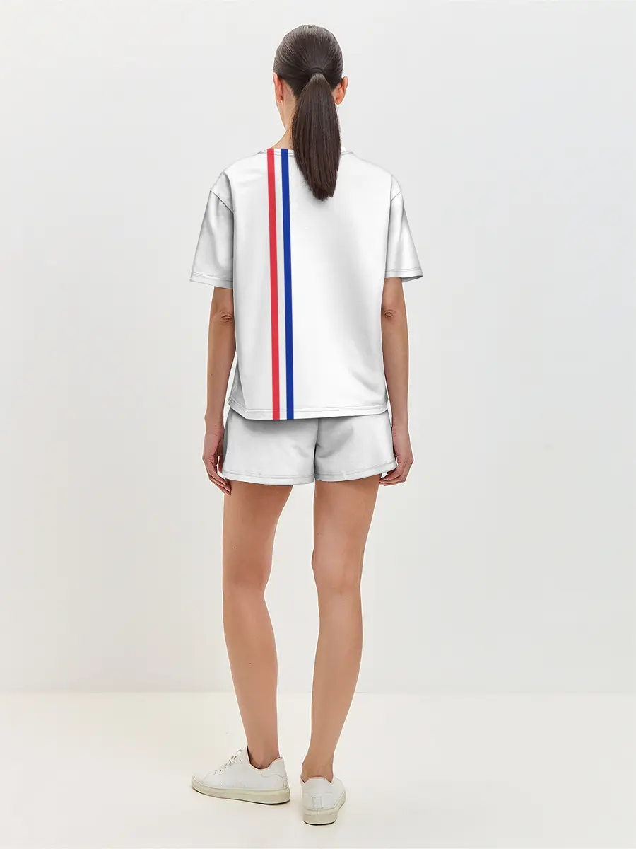 Женская пижама с шортами / Франция, лента с гербом