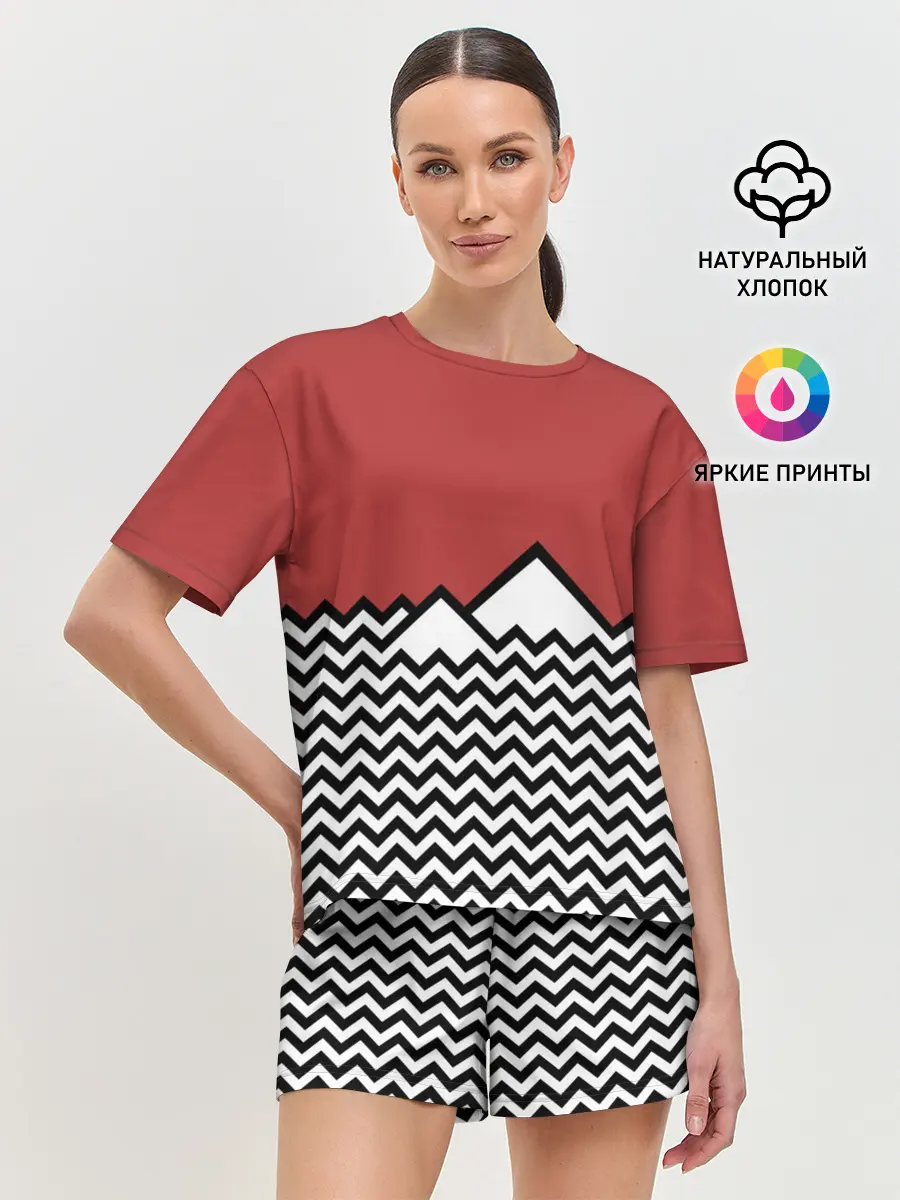 Женская пижама с шортами / Твин Пикс