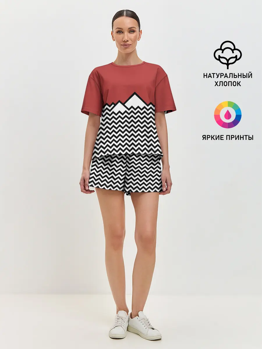 Женская пижама с шортами / Твин Пикс