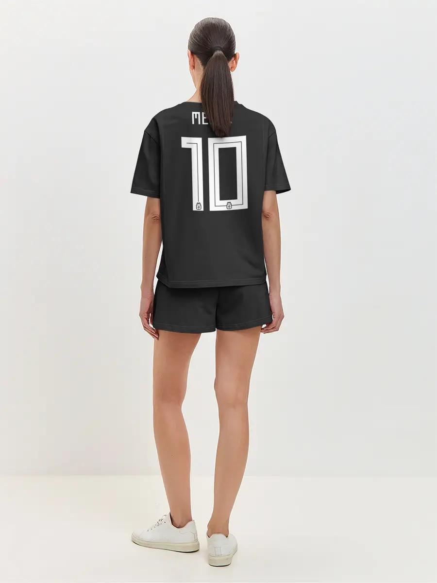 Женская пижама с шортами / Месси ЧМ 2018 гостевая