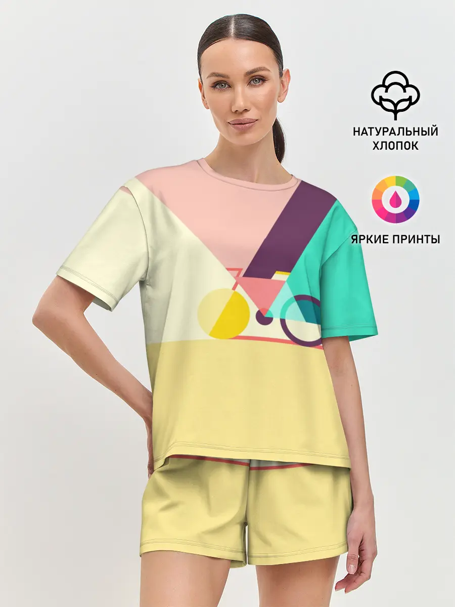 Женская пижама с шортами / Велосипед