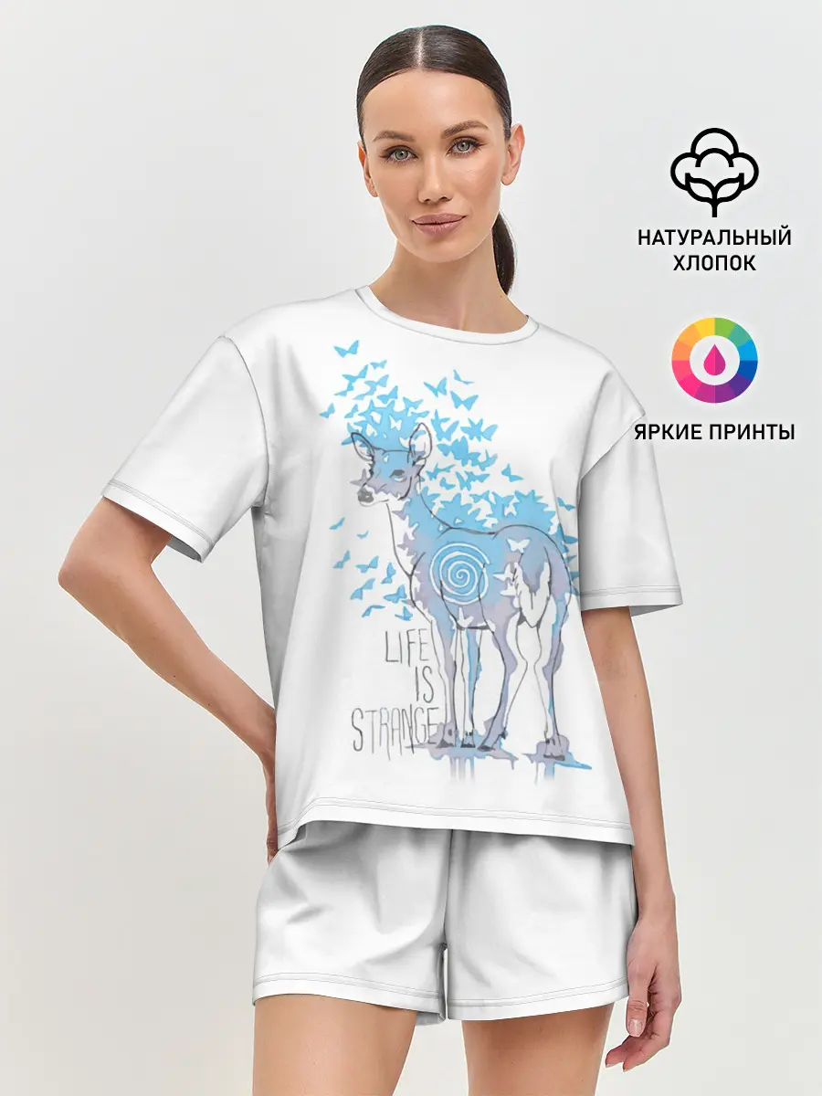 Женская пижама с шортами / Life is Strange. Олень