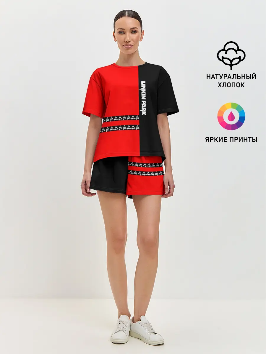 Женская пижама с шортами / Linkin Park