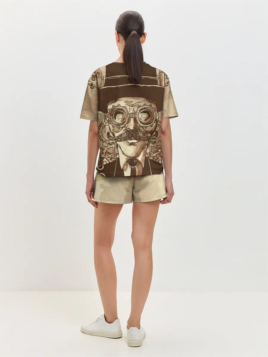 Женская пижама с шортами / Стимпанк