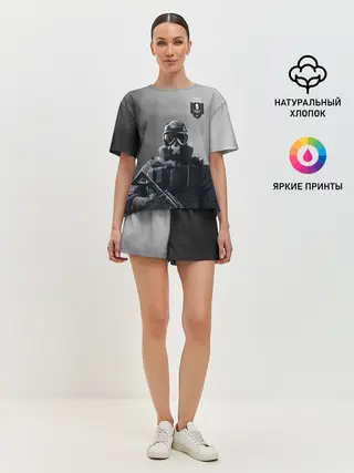 Женская пижама с шортами / rainbow six siege