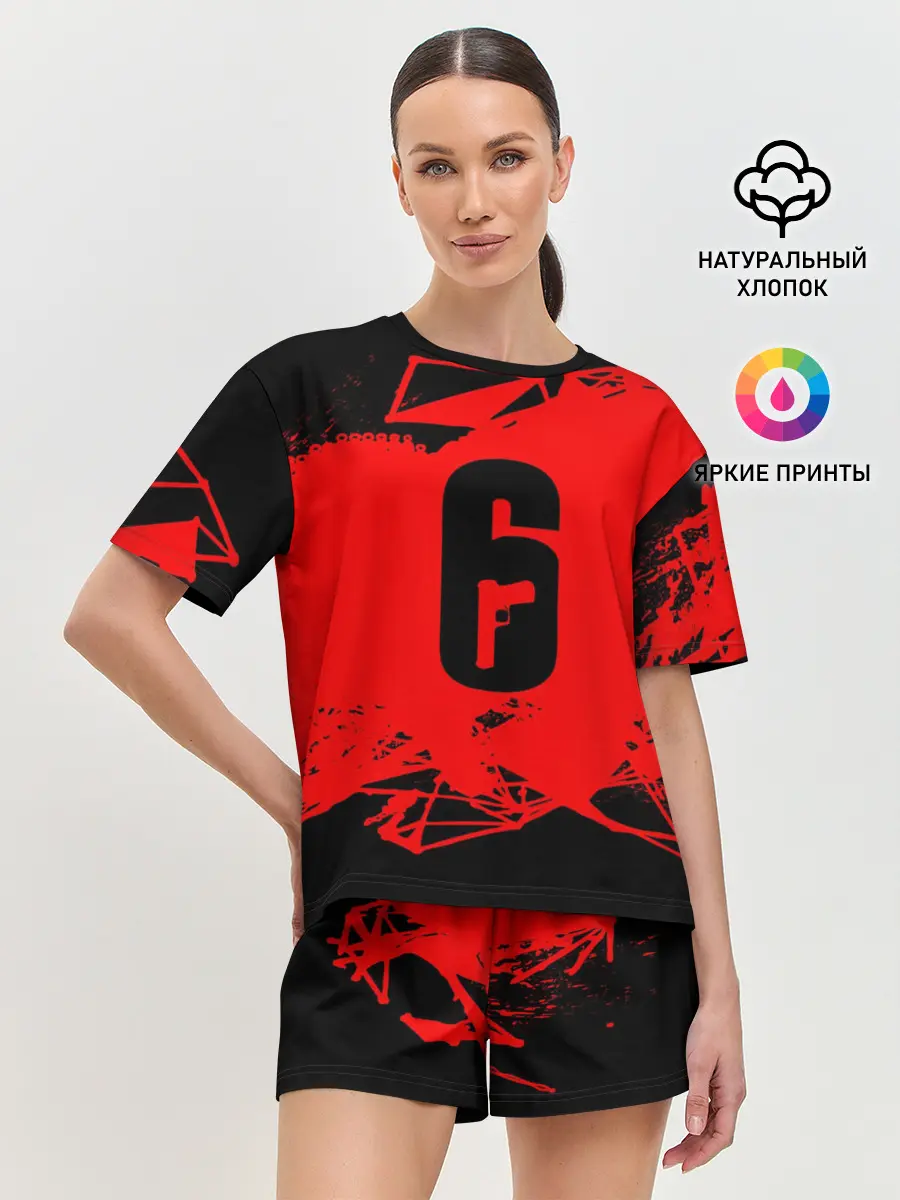 Женская пижама с шортами / RAINBOW SIX SIEGE OUTBREAK