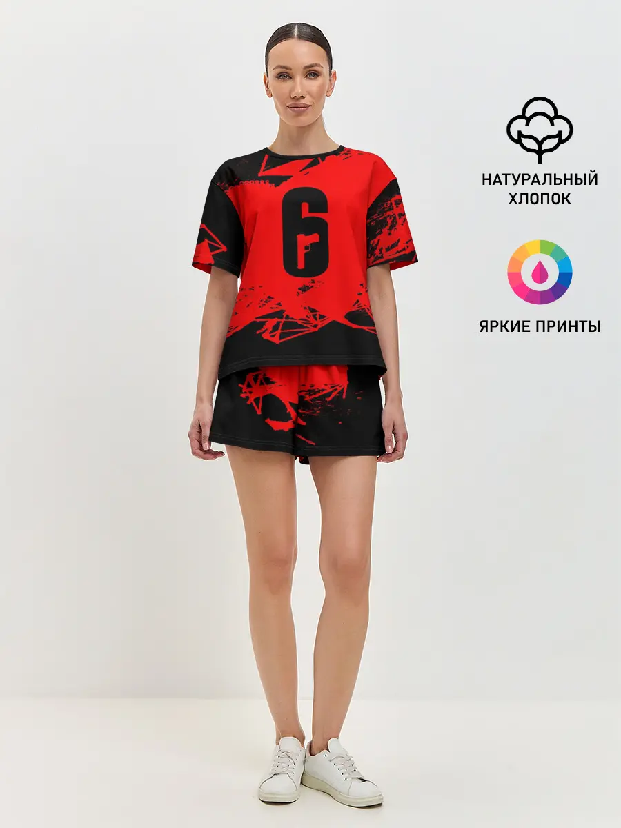 Женская пижама с шортами / RAINBOW SIX SIEGE OUTBREAK