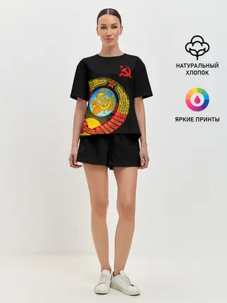 Женская пижама с шортами / Герб СССР