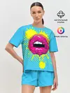 Женская пижама с шортами / Donut lips