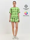 Женская пижама с шортами / Green