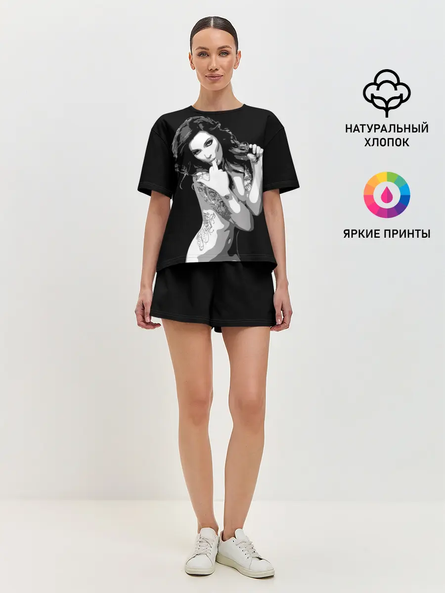 Женская пижама с шортами / Trap girl