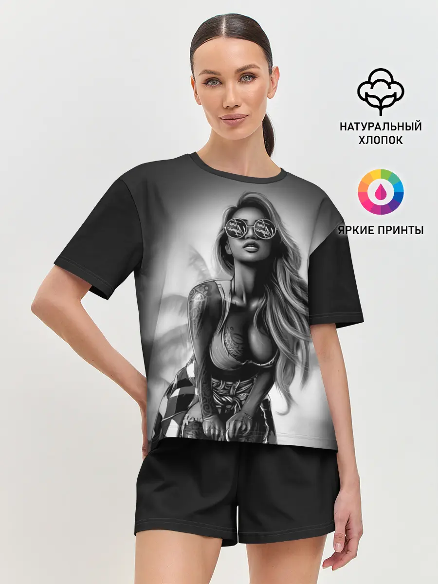 Женская пижама с шортами / Trap girl