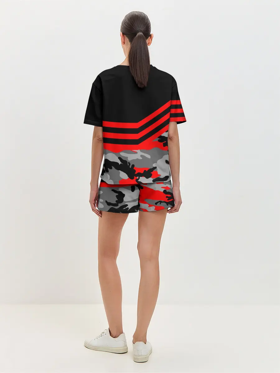 Женская пижама с шортами / Камуфляж СССР