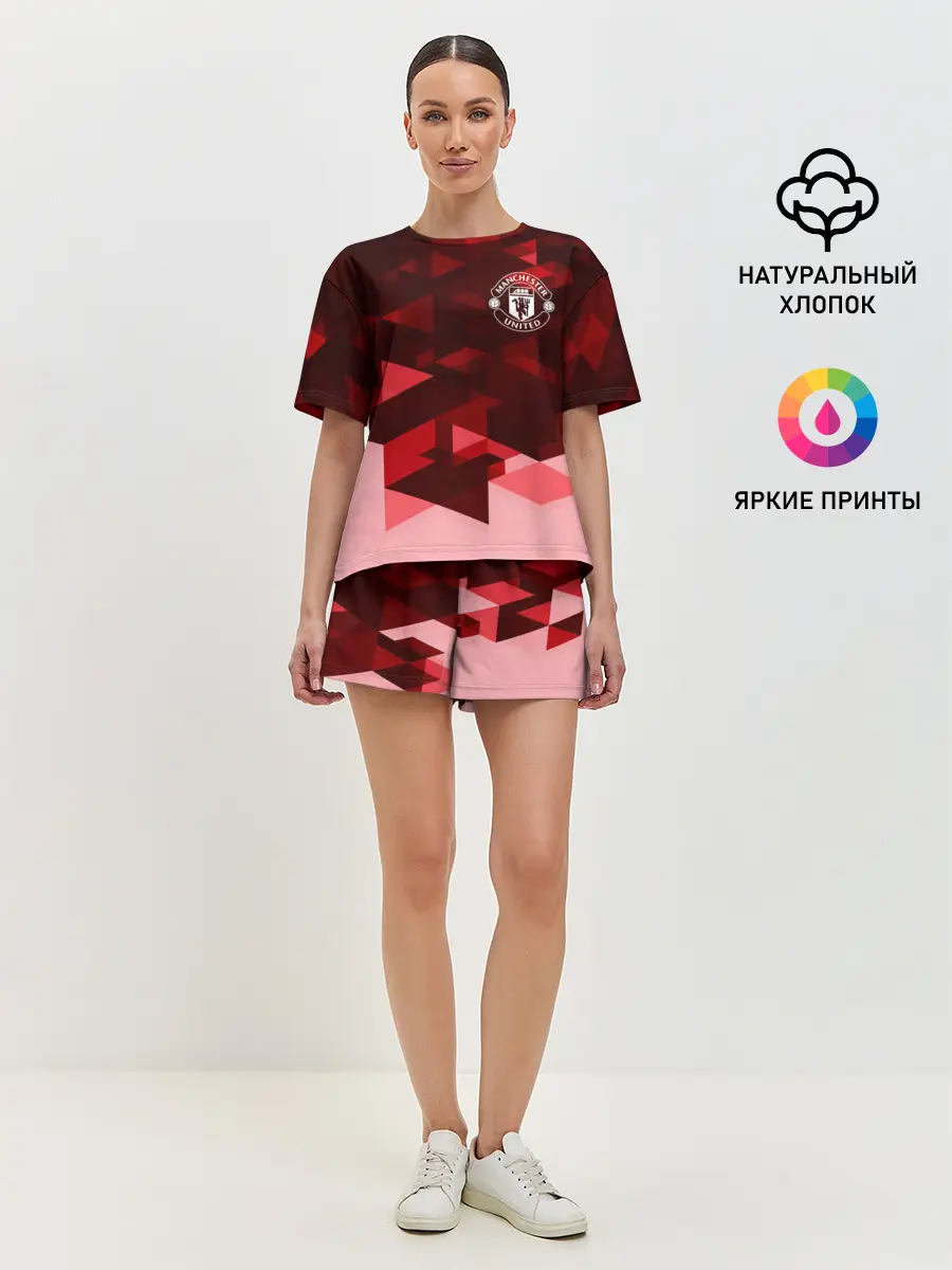 Женская пижама с шортами / Манчестер Юнайтед