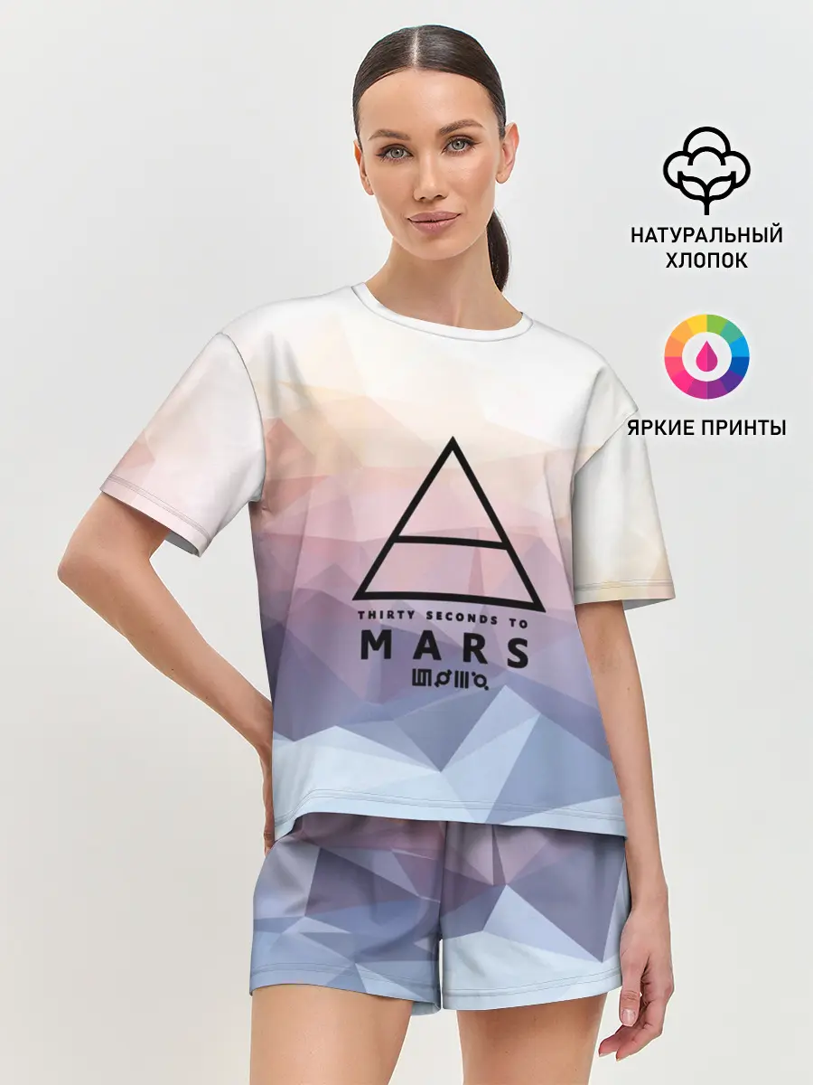 Женская пижама с шортами / 30 Seconds to Mars