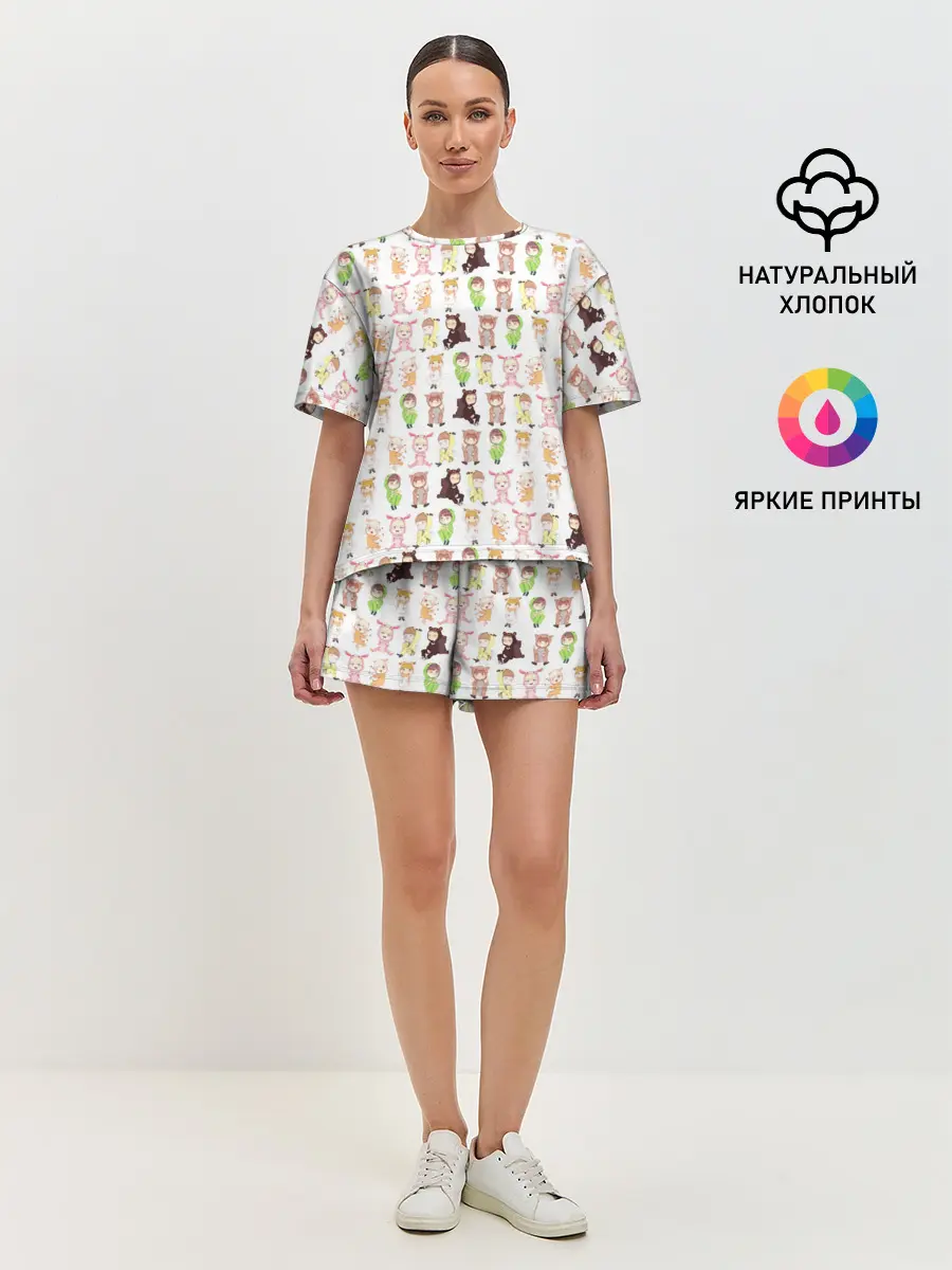 Женская пижама с шортами / MONSTA X_10