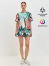 Женская пижама с шортами / Абстракция Пальмы Текстура