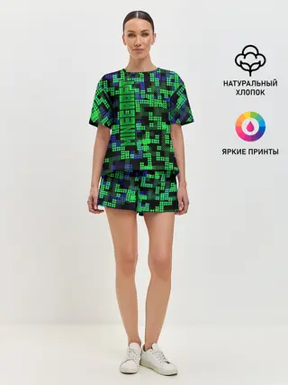 Женская пижама с шортами / Minecraft