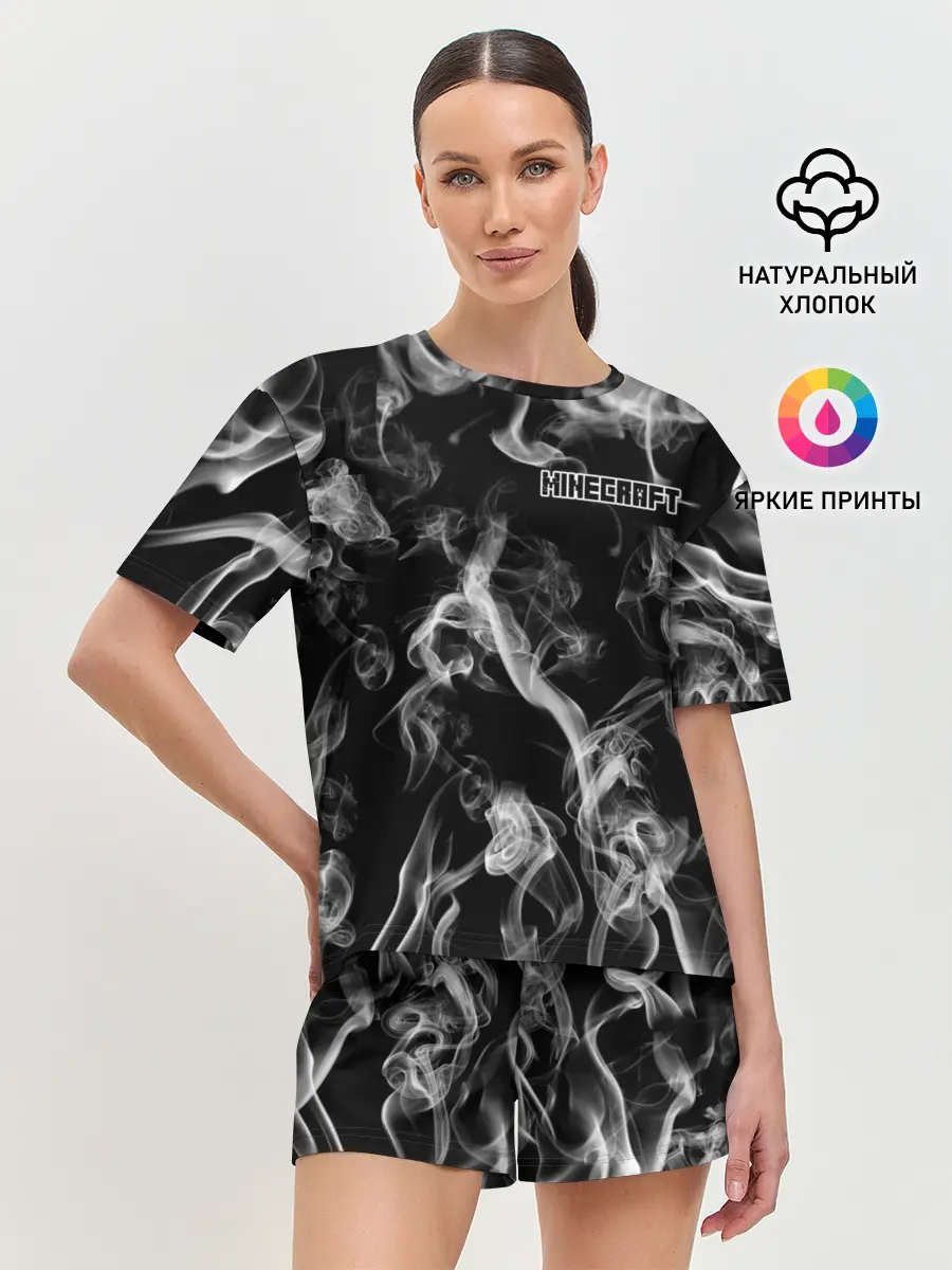 Женская пижама с шортами / Minecraft