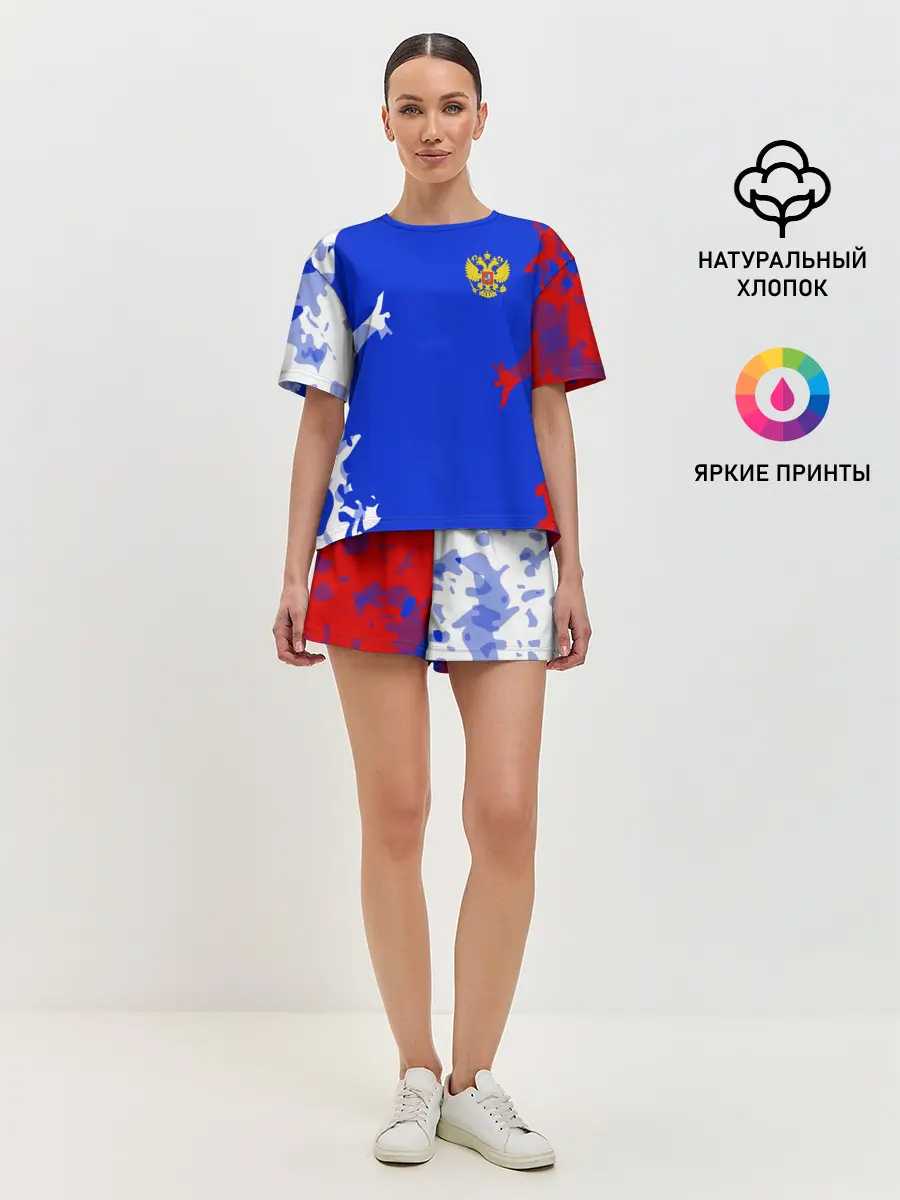 Женская пижама с шортами / RUSSIA SPORT