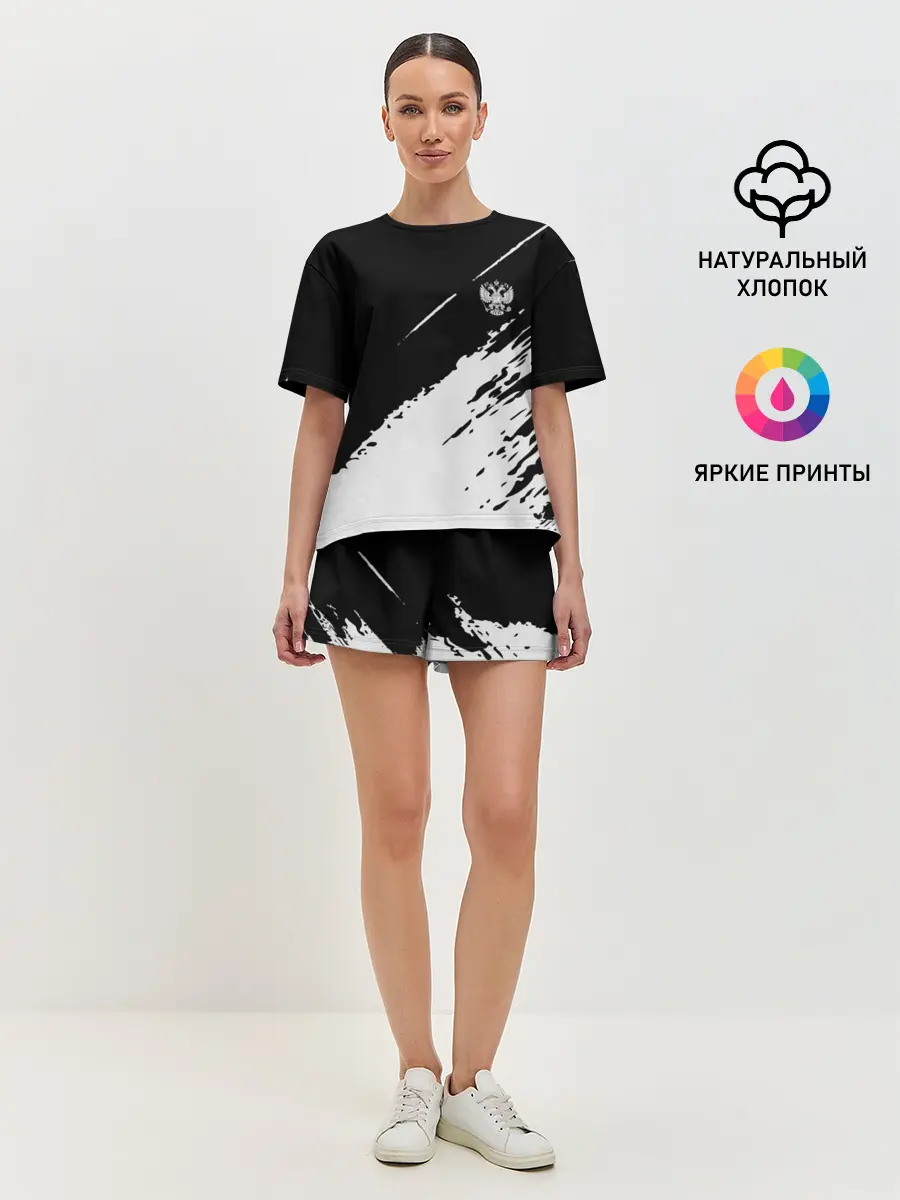 Женская пижама с шортами / Russia sport