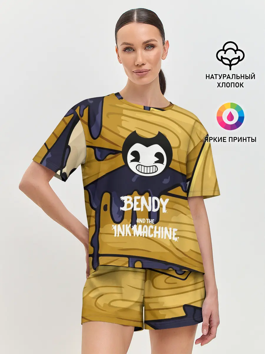Женская пижама с шортами / Bendy and the Ink Machine