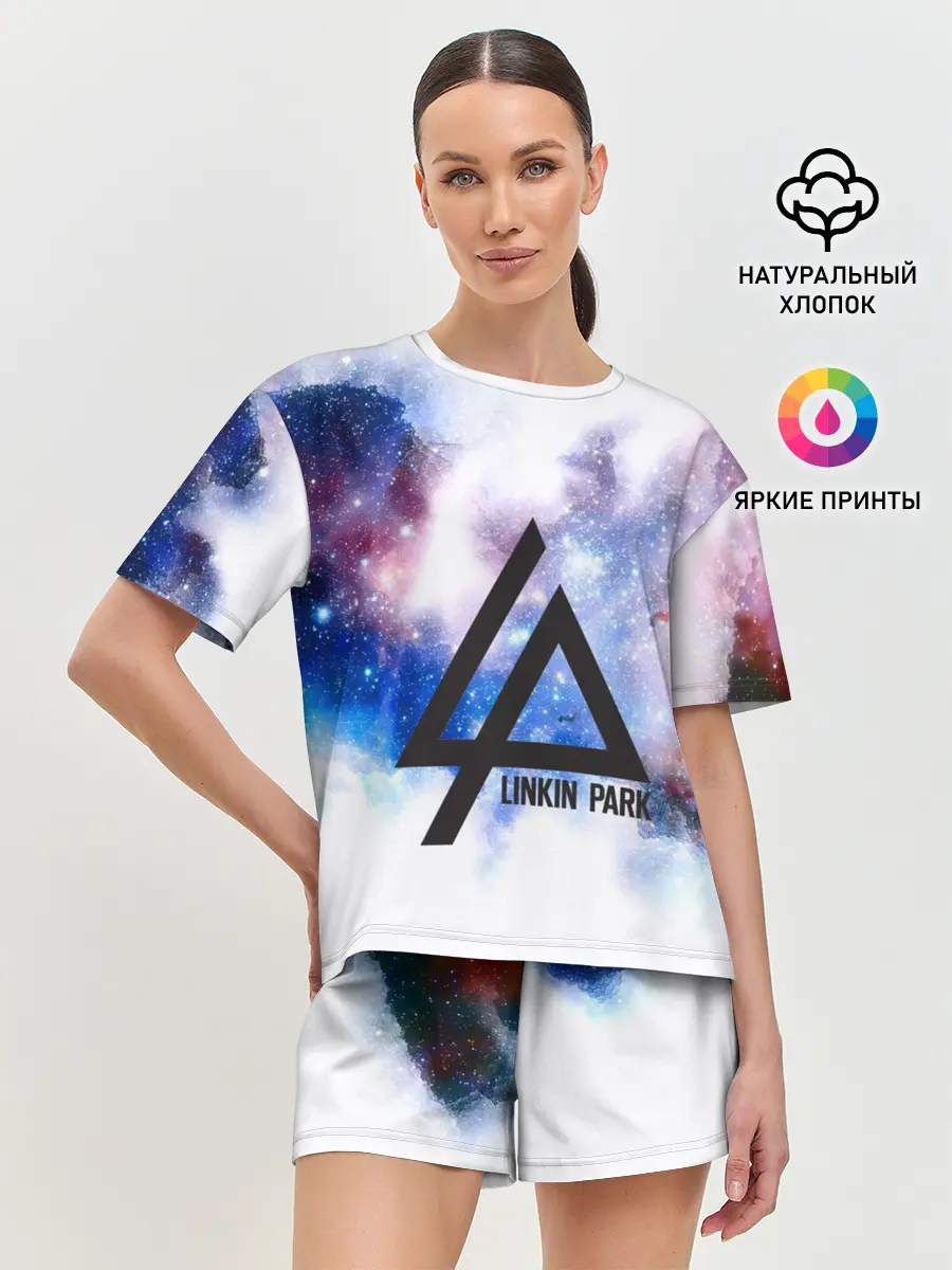 Женская пижама с шортами / Linkin park