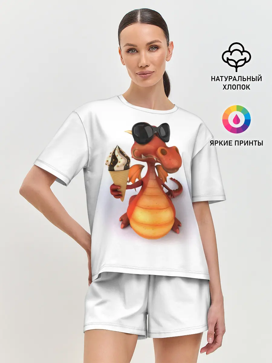 Женская пижама с шортами / ДОБРЫЙ ДРАКОН | GOOD DRAGON