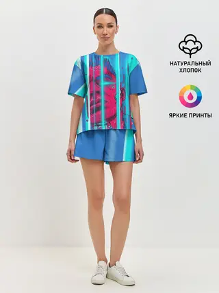 Женская пижама с шортами / Сайонара бой