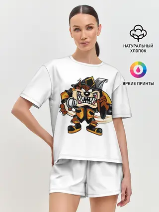 Женская пижама с шортами / Пожарный демон