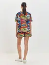 Женская пижама с шортами / Pop art pattern