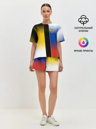 Женская пижама с шортами / Флаги Российской Империи