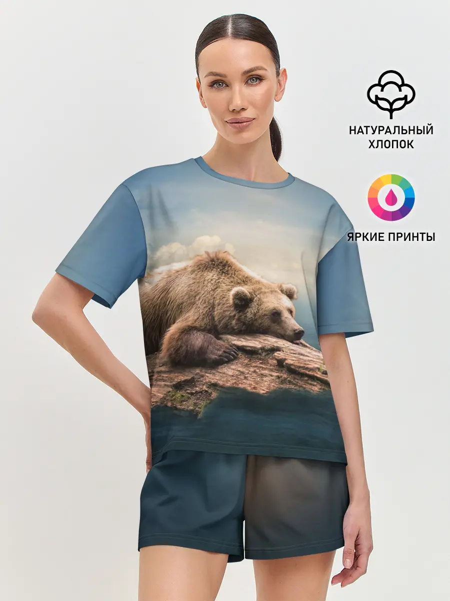 Женская пижама с шортами / A bear