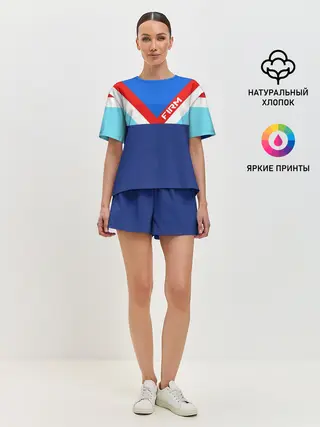 Женская пижама с шортами / Стиль 90 х