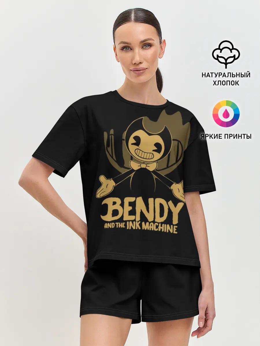 Женская пижама с шортами / Bendy and the ink machine