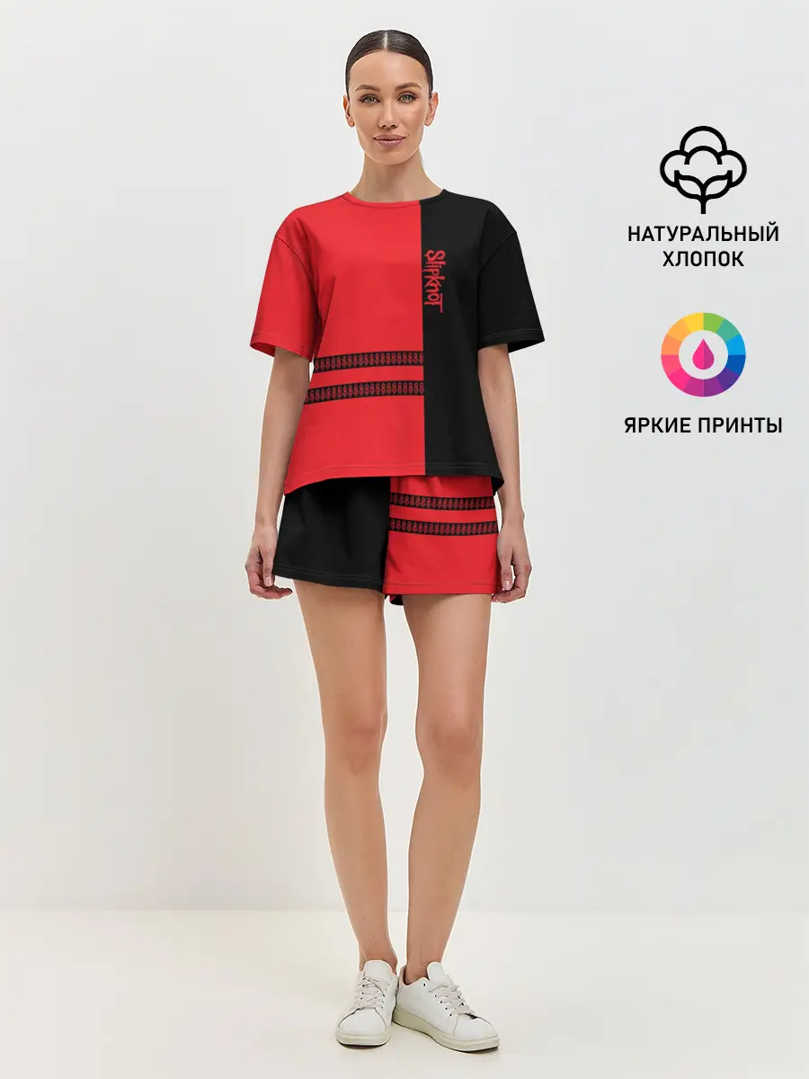 Женская пижама с шортами / Slipknot